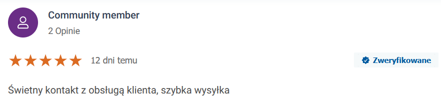 Opinia o obsłudze klienta sterim.eu
